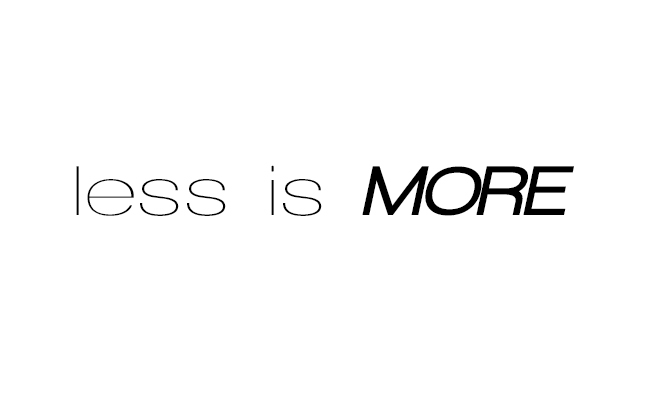 less-is-more